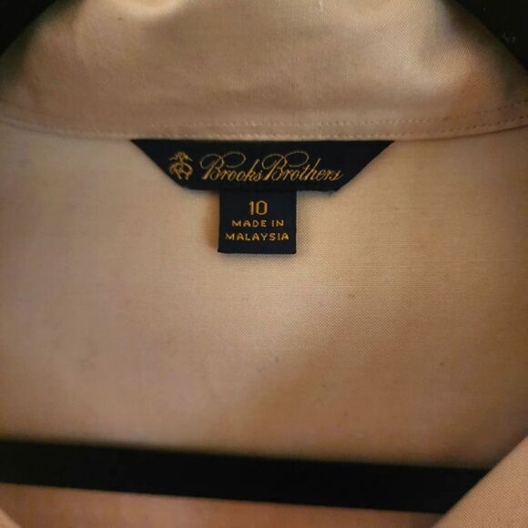 Brooks Brothers 10 Chic Safari Beige Shirt Dress with Belt Capsule Minimalist - Picture 3 of 16